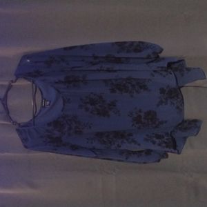 1XL Torrid dark blue blouse